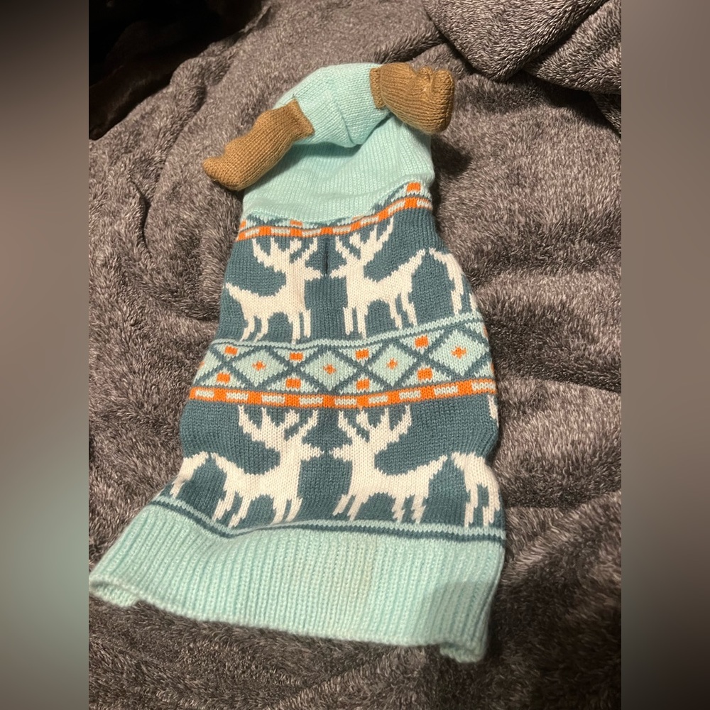 Reindeer antler Christmas holiday dog sweater
